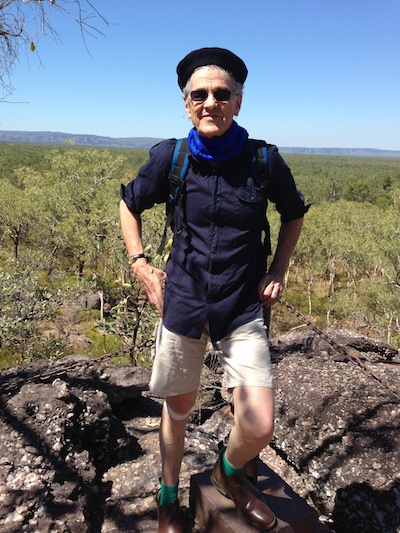 Professor Bill Mitchell overlooking Kakadu National Park, 2013